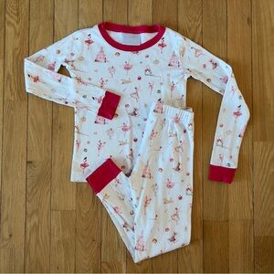 Kids Pajama Set with Red Trim